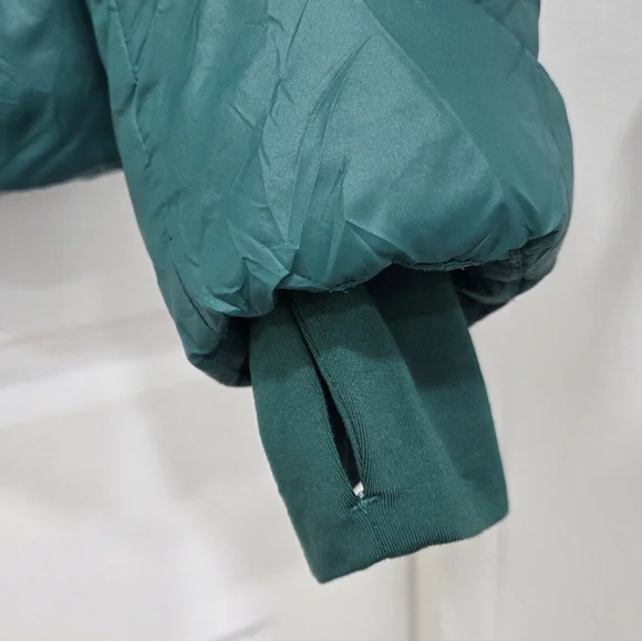 Tommy Hilfiger Green Hooded Puffer Jacket Sz Large - Picture 6 of 16